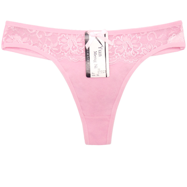 Yunmengni Foreign Trade Women&#039;s Cotton Panties AliExpress Amazon Wish Women&#039;s T-Back Factory Supply