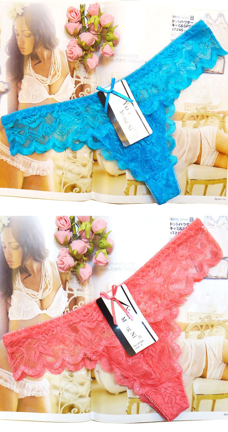 Sexy Underwear Transparent Lace T-back Solid Colors Women's Thongs Sexy Underwear Transparent Lace T-back Solid Colors Women's Thongs