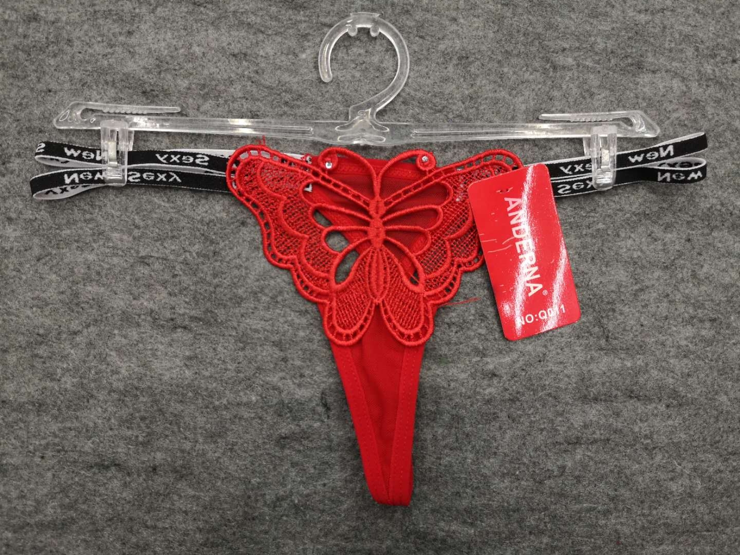 Ultra-Thin Ultra-Sexy Underwear Perspective Girl's Temptation Hot Low Waist Sexy T-Back Q011# English Tape Ultra-Thin Ultra-Sexy Underwear Perspective Girl's Temptation Hot Low Waist Sexy T-Back Q011# English Tape