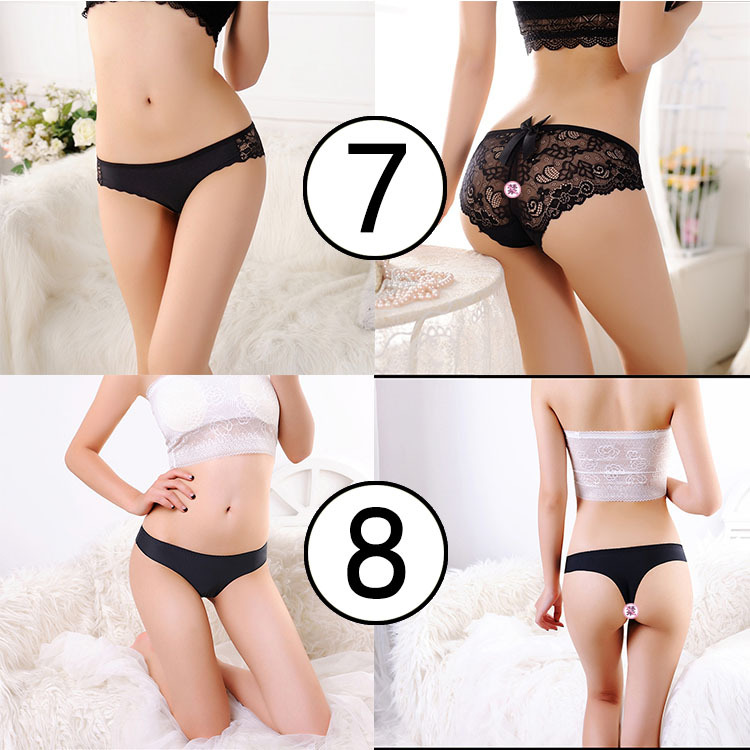 Women's Sexy Underwear Lace Women's Panties Women's Transparent Sexy Foreign Trade plus Size Lace up Open Crotch T-Back T-Shaped Panties Women's Sexy Underwear Lace Women's Panties Women's Transparent Sexy Foreign Trade plus Size Lace up Open Crotch T-Back T-Shaped Panties