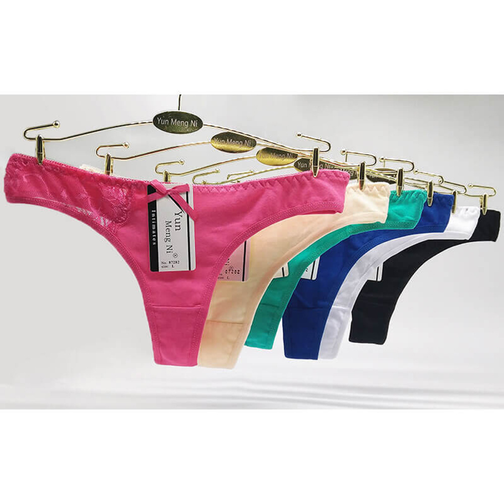 Yunmengni South America Foreign Trade in Stock Women&#039;s T-Back Cotton Women&#039;s Underwear AliExpress Amazon Underwear Supply