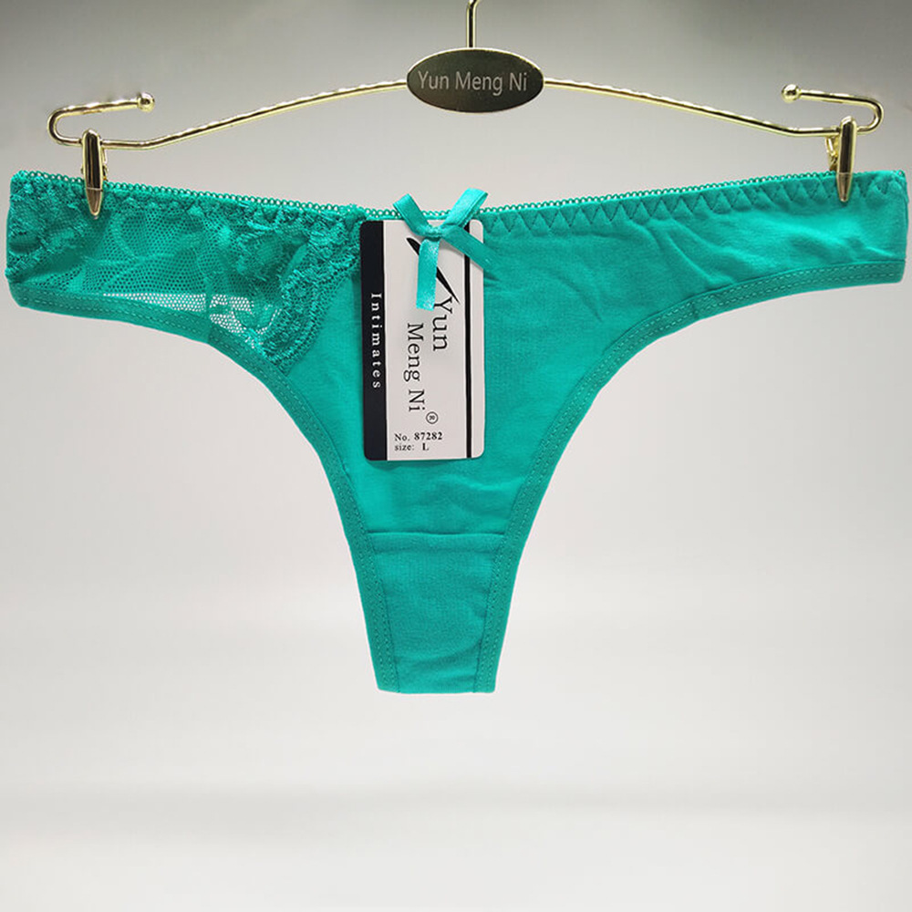 Yunmengni South America Foreign Trade in Stock Women's T-Back Cotton Women's Underwear AliExpress Amazon Underwear Supply
