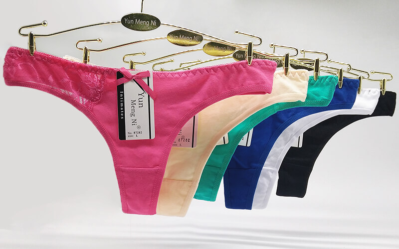 Yunmengni South America Foreign Trade in Stock Women's T-Back Cotton Women's Underwear AliExpress Amazon Underwear Supply