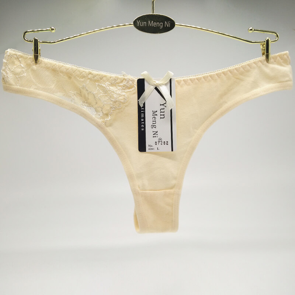 Yunmengni South America Foreign Trade in Stock Women's T-Back Cotton Women's Underwear AliExpress Amazon Underwear Supply