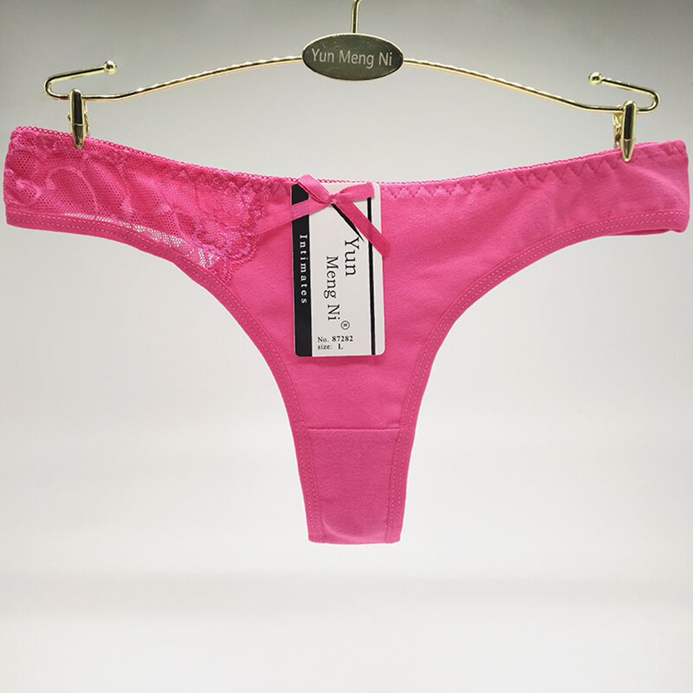 Yunmengni South America Foreign Trade in Stock Women's T-Back Cotton Women's Underwear AliExpress Amazon Underwear Supply