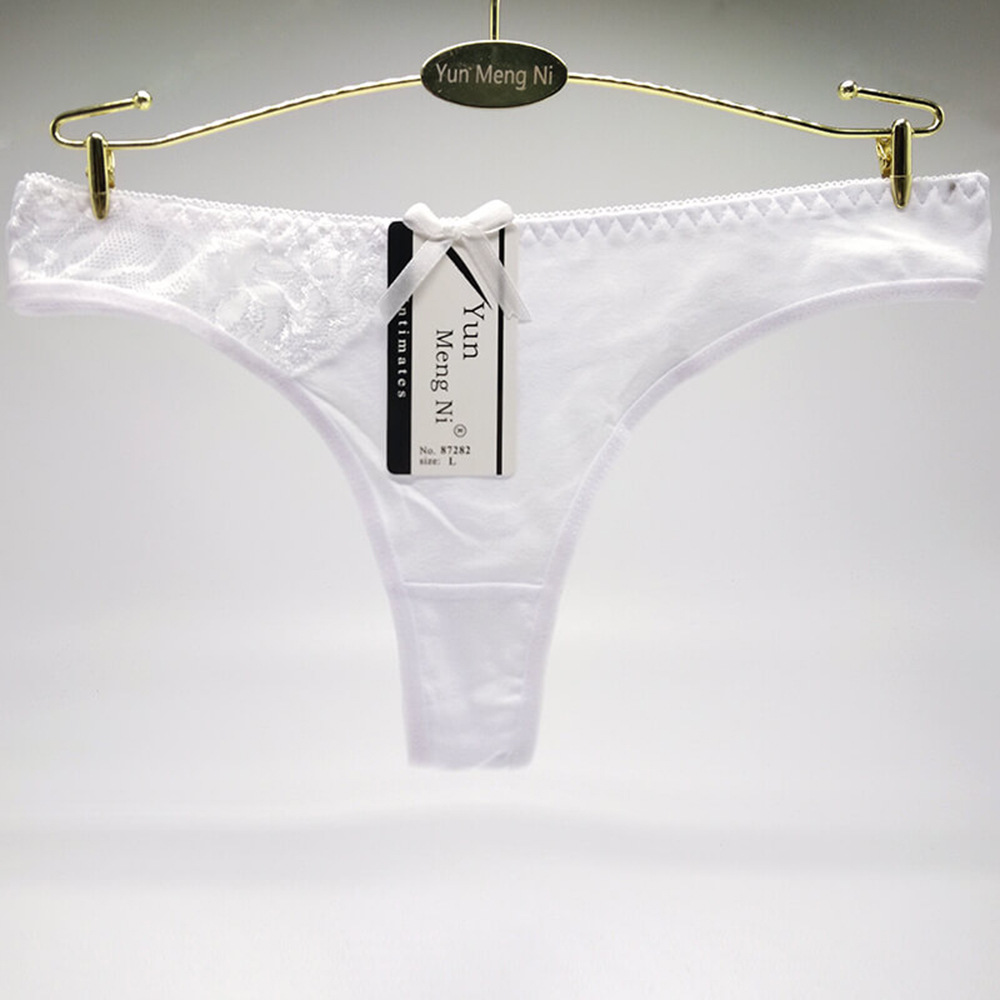 Yunmengni South America Foreign Trade in Stock Women's T-Back Cotton Women's Underwear AliExpress Amazon Underwear Supply