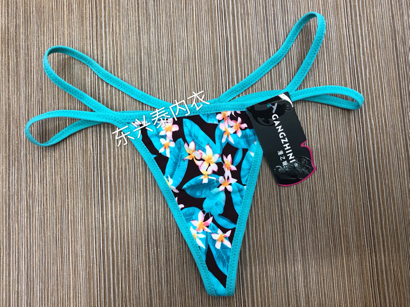 Lady Sexy Temptation T-Back Triangle Underwear Beautiful Hip Low Waist Luxury Women&#039;s Underwear T-Shaped Panties Wholesale