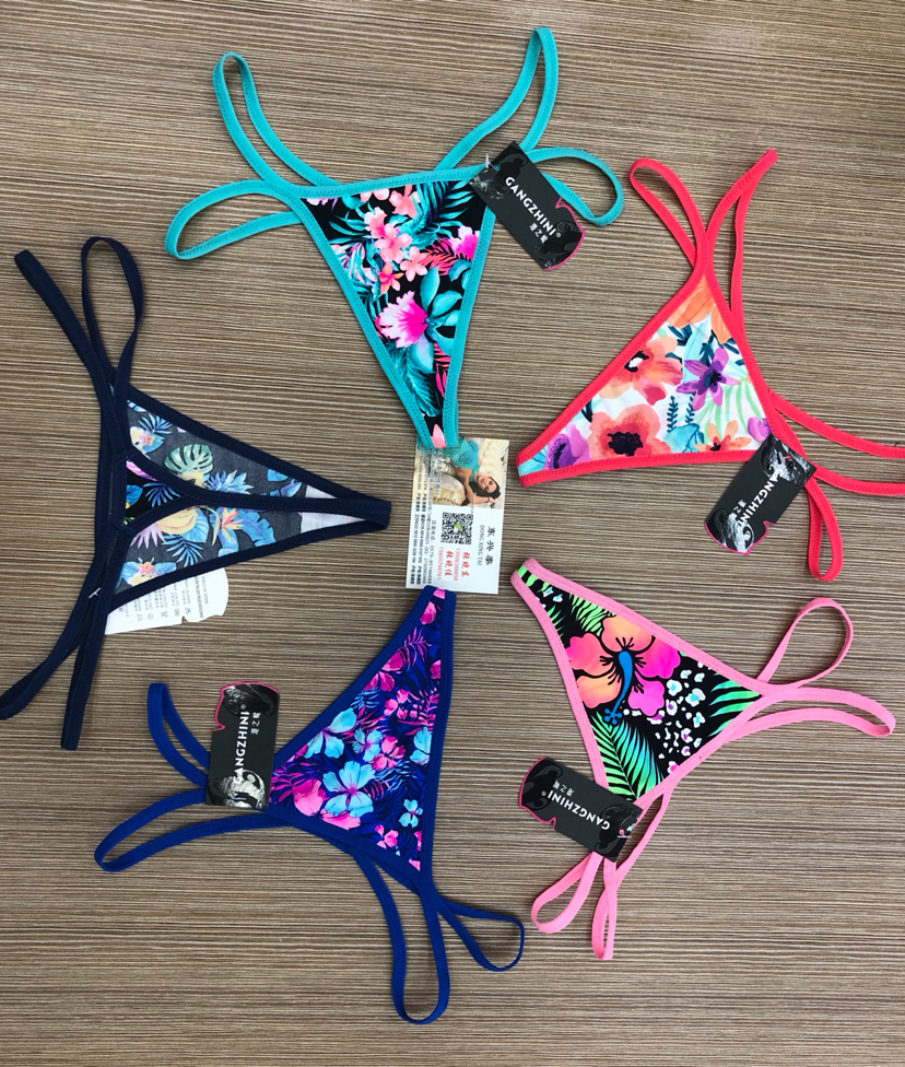 Lady Sexy Temptation T-Back Triangle Underwear Beautiful Hip Low Waist Luxury Women's Underwear T-Shaped Panties Wholesale Lady Sexy Temptation T-Back Triangle Underwear Beautiful Hip Low Waist Luxury Women's Underwear T-Shaped Panties Wholesale
