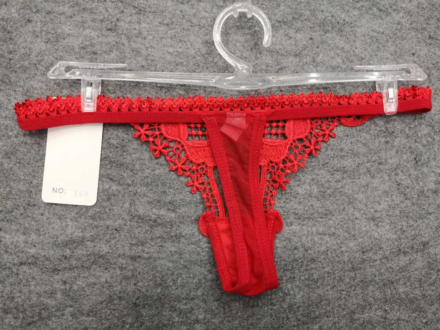 Ultra-Thin Ultra-Sexy Underwear Perspective Girl&#039;s Temptation Hot Low Waist Sexy T-Back T60#