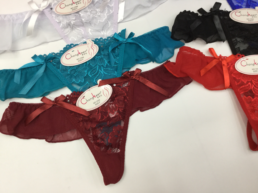 Lady Sexy Temptation T-Back Triangle Underwear Beautiful Hip Low Waist Luxury Women&#039;s Underwear T-Shaped Panties Wholesale