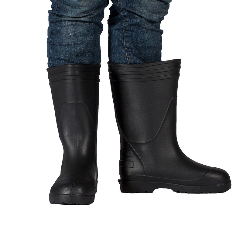 EVA Foam Rain Shoes Non-Slip Men&#039;s and Women&#039;s Rubber Boots High Oil-Resistant Kitchen Food Factory Waterproof Warm Winter Cotton Long Tube