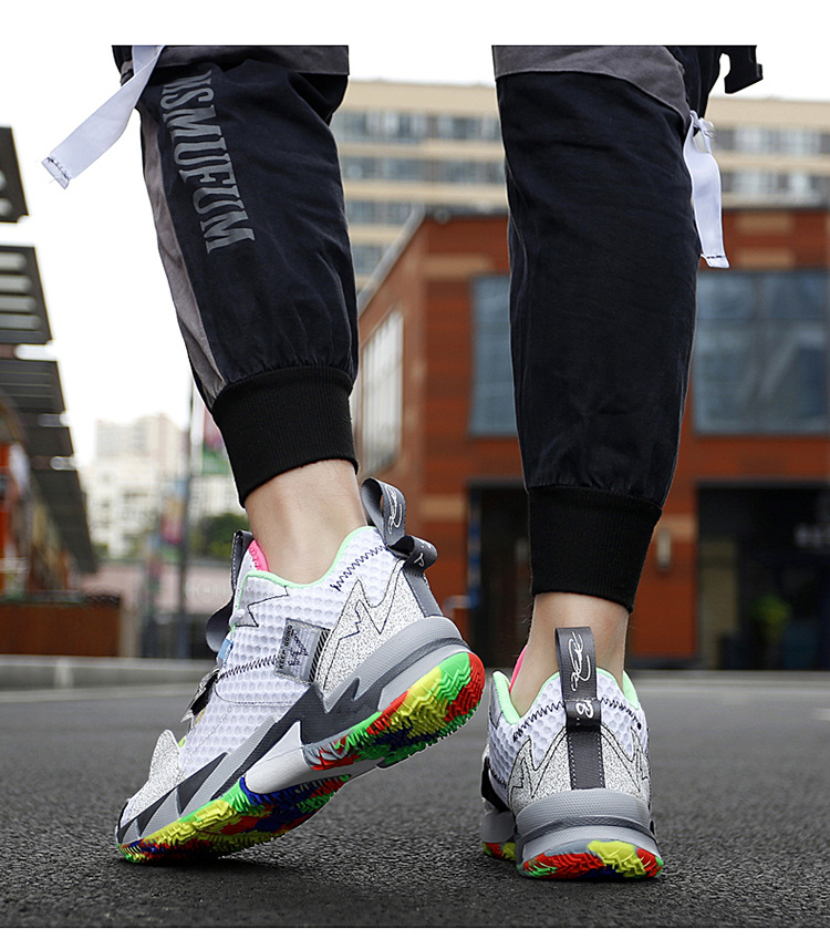 36-45 Basketball Shoes Couple's High-Top Weishao Same Style Combat Boots Breathable Casual White Shoes Student Sports Fashion Shoes 36-45 Basketball Shoes Couple's High-Top Weishao Same Style Combat Boots Breathable Casual White Shoes Student Sports Fashion Shoes