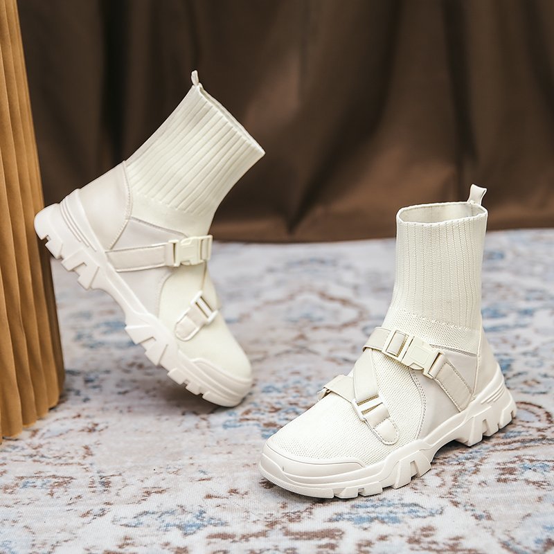 Dr. Martens Boots Women's Short Boots 2021 Spring and Autumn New Korean Style Knitted Sock Boots Platform Sports Casual High-Top Stretch Boots for Women Dr. Martens Boots Women's Short Boots 2021 Spring and Autumn New Korean Style Knitted Sock Boots Platform Sports Casual High-Top Stretch Boots for Women