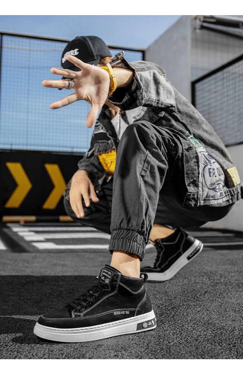 Men's Shoes 2020 Autumn New Board Shoes Men's Korean-Style Fashionable High-Top Men's Casual Shoes Dr. Martens Boots Men's White Shoes Men's Shoes 2020 Autumn New Board Shoes Men's Korean-Style Fashionable High-Top Men's Casual Shoes Dr. Martens Boots Men's White Shoes