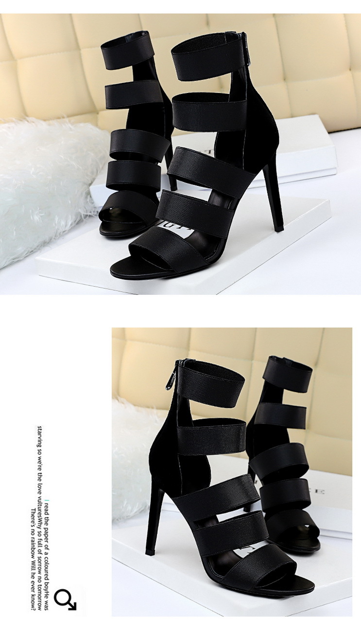1901 Banquet Sexy Nightclubs Thinner Elastic Band Hollow out Super High Heels Women's Shoes Stiletto Heel Sandal Boots 1901 Banquet Sexy Nightclubs Thinner Elastic Band Hollow out Super High Heels Women's Shoes Stiletto Heel Sandal Boots