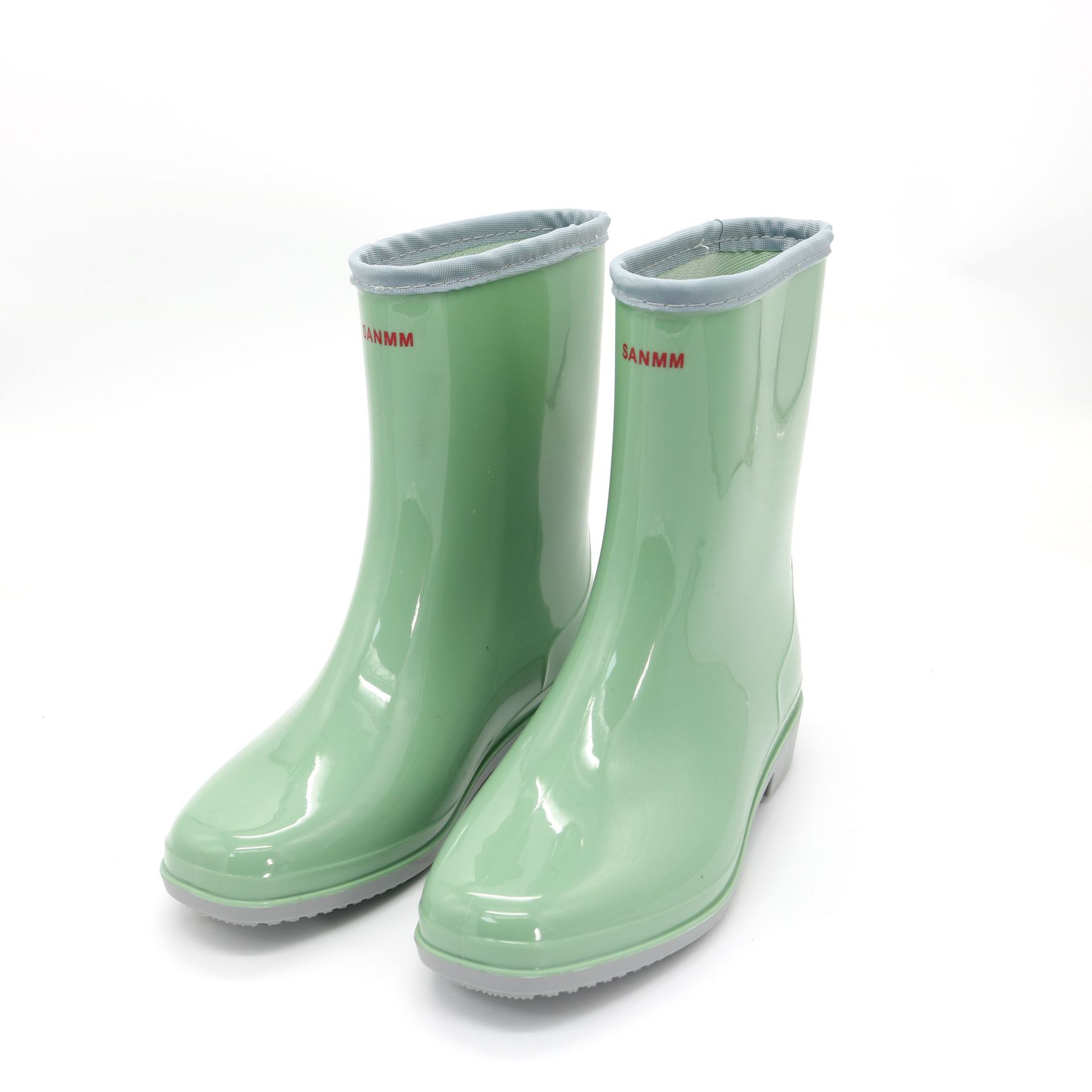 Cross-Border Rain Boots Mid-Calf Women's Fashion Solid Color Adult PVC Rain Boots Outdoor Waterproof Ladies Water Shoes Rubber Shoes Cross-Border Rain Boots Mid-Calf Women's Fashion Solid Color Adult PVC Rain Boots Outdoor Waterproof Ladies Water Shoes Rubber Shoes