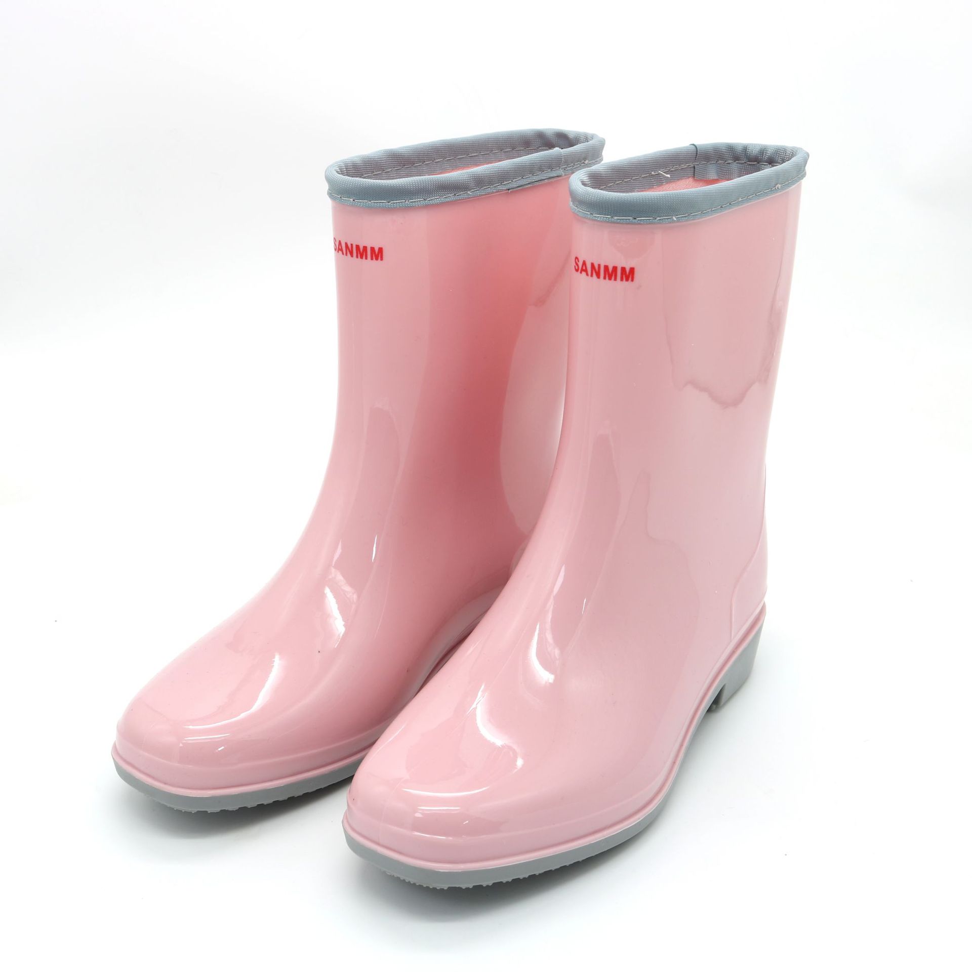 Cross-Border Rain Boots Mid-Calf Women's Fashion Solid Color Adult PVC Rain Boots Outdoor Waterproof Ladies Water Shoes Rubber Shoes Cross-Border Rain Boots Mid-Calf Women's Fashion Solid Color Adult PVC Rain Boots Outdoor Waterproof Ladies Water Shoes Rubber Shoes