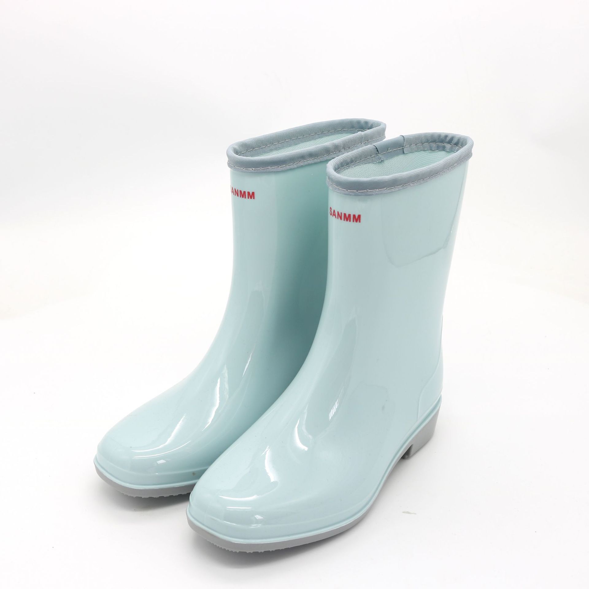 Cross-Border Rain Boots Mid-Calf Women's Fashion Solid Color Adult PVC Rain Boots Outdoor Waterproof Ladies Water Shoes Rubber Shoes Cross-Border Rain Boots Mid-Calf Women's Fashion Solid Color Adult PVC Rain Boots Outdoor Waterproof Ladies Water Shoes Rubber Shoes