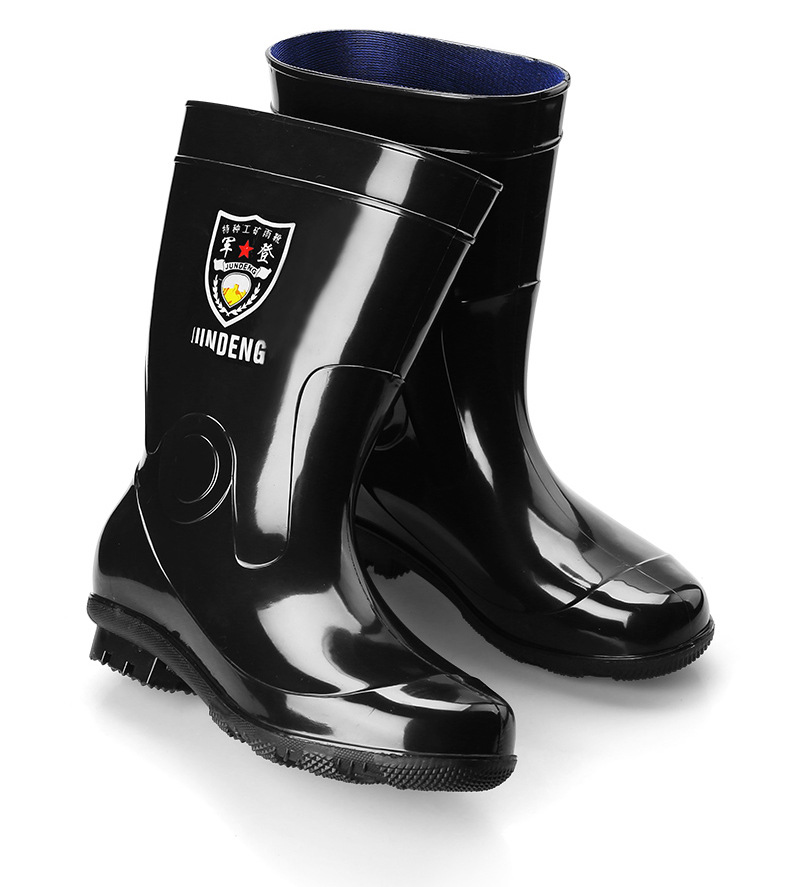 High-Top Rain Boots Men's Mid-High Tube Fleece-Lined Non-Slip Wear-Resistant Construction Site Labor Protection Shoes Low-Top Construction Site Rain Shoes Adult Rain Boots High-Top Rain Boots Men's Mid-High Tube Fleece-Lined Non-Slip Wear-Resistant Construction Site Labor Protection Shoes Low-Top Construction Site Rain Shoes Adult Rain Boots