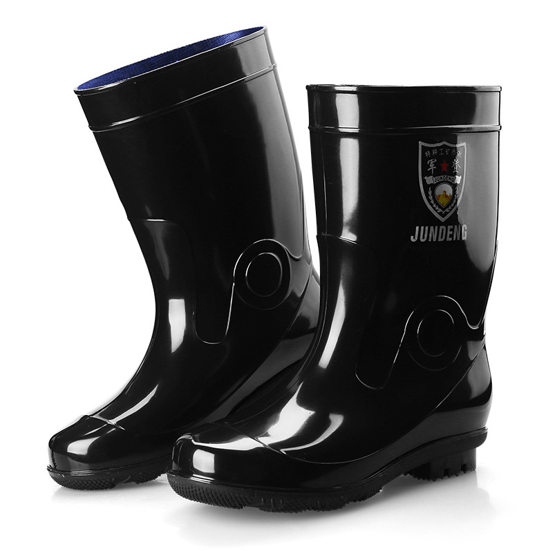 High-Top Rain Boots Men's Mid-High Tube Fleece-Lined Non-Slip Wear-Resistant Construction Site Labor Protection Shoes Low-Top Construction Site Rain Shoes Adult Rain Boots High-Top Rain Boots Men's Mid-High Tube Fleece-Lined Non-Slip Wear-Resistant Construction Site Labor Protection Shoes Low-Top Construction Site Rain Shoes Adult Rain Boots