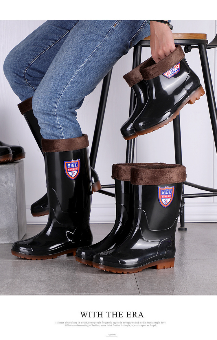 Low Mid-High Tube Men's Thick Heel Rain Boots PVC Outdoor Rain Boots Black Rain Boots Spot Supply Wholesale Low Mid-High Tube Men's Thick Heel Rain Boots PVC Outdoor Rain Boots Black Rain Boots Spot Supply Wholesale