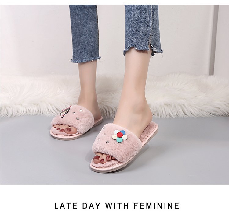 Cotton Slippers Women's Ins Couple's Home Non-Slip Warm Plush Cotton-Padded Shoes for Boys and Girls Students Korean Style Cotton Slippers Women's Ins Couple's Home Non-Slip Warm Plush Cotton-Padded Shoes for Boys and Girls Students Korean Style