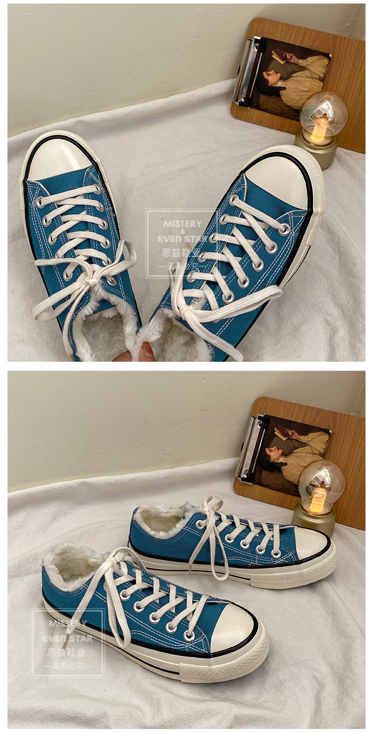 Twilight Evenstar Vintage 1970s Cotton-Padded Shoes Female Winter Students Korean Style Fleece-Lined Black High-Top Shoes Female Twilight Evenstar Vintage 1970s Cotton-Padded Shoes Female Winter Students Korean Style Fleece-Lined Black High-Top Shoes Female