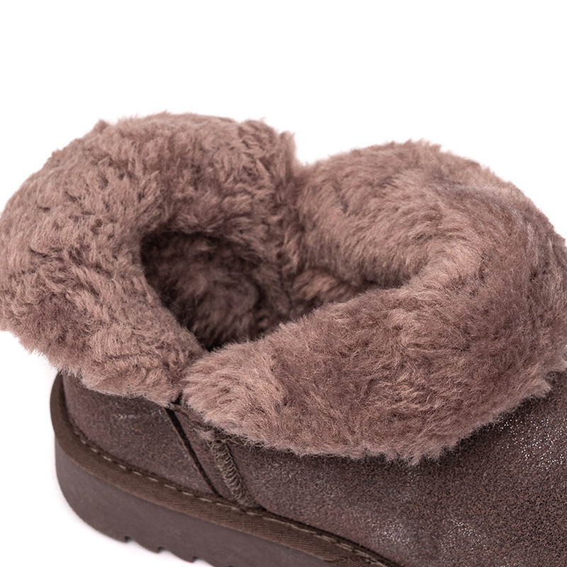 Women&#039;s Cotton-Padded Shoes Cross-Border Winter New Korean Style Daily Casual Platform UGG Fleece Lined Padded Warm Keeping Snow Boots for Women