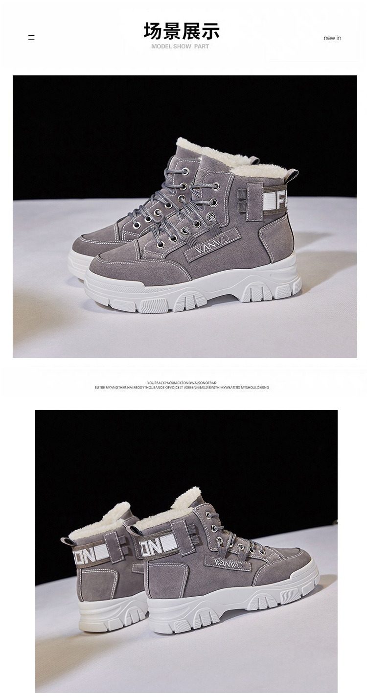2021 Winter New Korean Style Fleece-Lined Dr. Martens Boots Female Student Insulated Cotton-Padded Shoes All-Matching Ins Thickened Ankle Boots Q3511 2021 Winter New Korean Style Fleece-Lined Dr. Martens Boots Female Student Insulated Cotton-Padded Shoes All-Matching Ins Thickened Ankle Boots Q3511