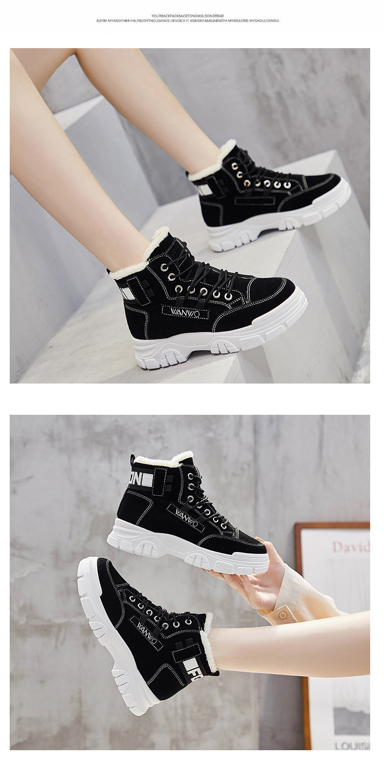 2021 Winter New Korean Style Fleece-Lined Dr. Martens Boots Female Student Insulated Cotton-Padded Shoes All-Matching Ins Thickened Ankle Boots Q3511 2021 Winter New Korean Style Fleece-Lined Dr. Martens Boots Female Student Insulated Cotton-Padded Shoes All-Matching Ins Thickened Ankle Boots Q3511