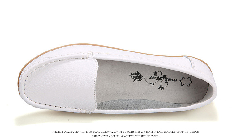 New Spring and Autumn Cowhide Wedge Nurse Shoes Casual Mom Shoes Leather Shoes Flat Pumps Women's Women's Mid Heel Shoes New Spring and Autumn Cowhide Wedge Nurse Shoes Casual Mom Shoes Leather Shoes Flat Pumps Women's Women's Mid Heel Shoes
