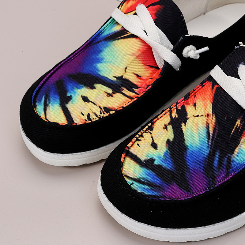 2021 Independent Station Cross-Border Large Size to 43 Viscose Shoes Fashion round Toe Flat Heel Spot Low-Top Platform Canvas Shoes for Women 2021 Independent Station Cross-Border Large Size to 43 Viscose Shoes Fashion round Toe Flat Heel Spot Low-Top Platform Canvas Shoes for Women
