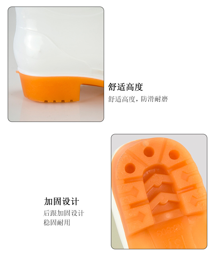 Four Seasons Spot Men's High-Top Injection Rain Boots Tmall Factory Sales round Toe Flat Heel White High-Top Rain Shoes Four Seasons Spot Men's High-Top Injection Rain Boots Tmall Factory Sales round Toe Flat Heel White High-Top Rain Shoes