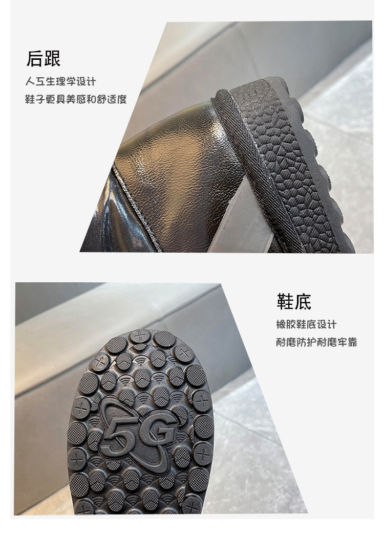 2021solid Color Ankle Boots Mid Heel round Toe Fashion Flat Bottom Thickened Snow Boots Winter New Women's Korean Style Casual Shoes