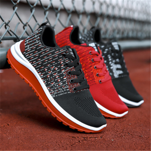 Men&#039;s shoes autumn winter fly knit new sports shoes black versatile men&#039;s shoes men&#039;s fashion casual shoes breathable