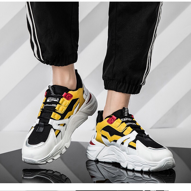 2020 Spring Korean Sports Shoes Trendy All-Match Men's Shoes Platform Running Shoes