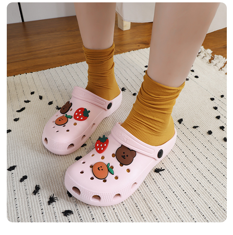 2022 New Summer Hollow out Shoes Women's Slippers Beach Shoes Flat Heel Hollow out Cartoon Breathable Closed Toe Women's Sandals 2022 New Summer Hollow out Shoes Women's Slippers Beach Shoes Flat Heel Hollow out Cartoon Breathable Closed Toe Women's Sandals
