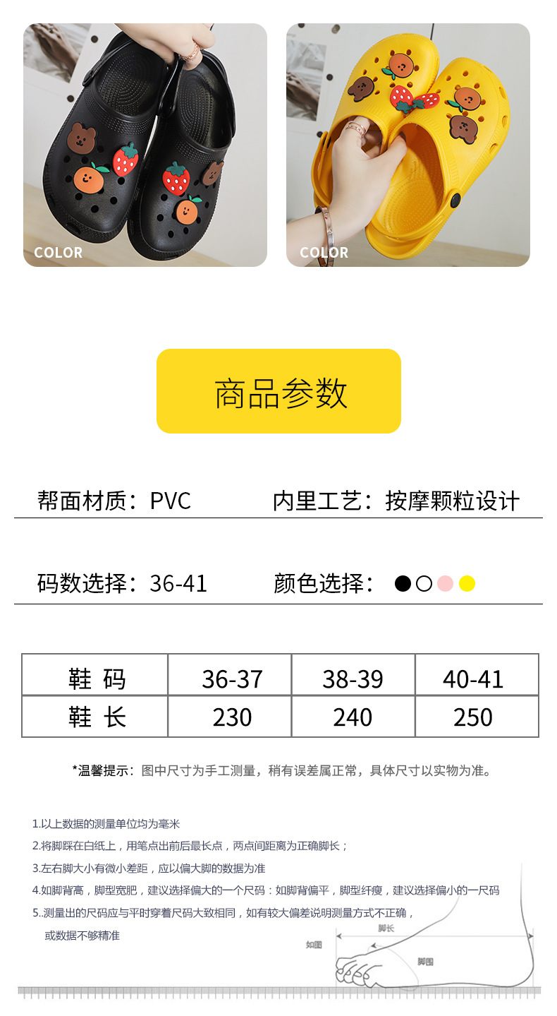 2022 New Summer Hollow out Shoes Women's Slippers Beach Shoes Flat Heel Hollow out Cartoon Breathable Closed Toe Women's Sandals 2022 New Summer Hollow out Shoes Women's Slippers Beach Shoes Flat Heel Hollow out Cartoon Breathable Closed Toe Women's Sandals