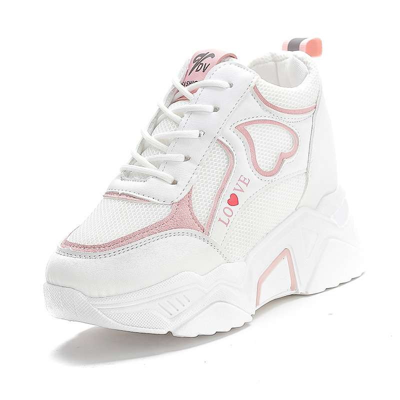 Dad Shoes Women&#039;s 2021 New Shoes Breathable Autumn and Winter Casual Women&#039;s Sports Shoes Platform Hidden Heel White Shoes