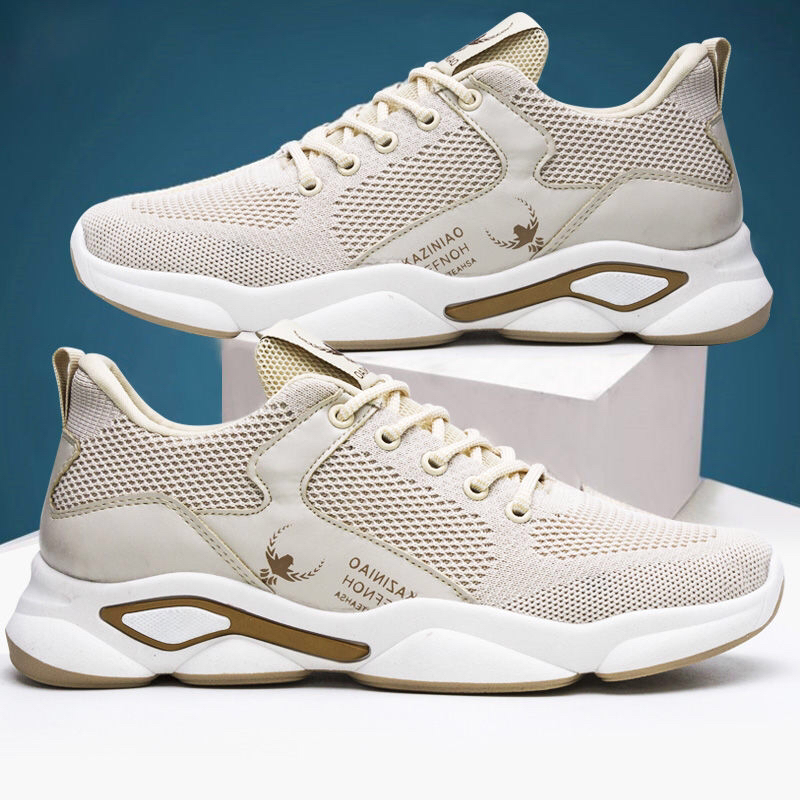 2020 New Men's Shoes Flying Woven Breathable Casual Running Shoes Men's Mesh Sports Shoes Comfortable Lace-up Trend 2020 New Men's Shoes Flying Woven Breathable Casual Running Shoes Men's Mesh Sports Shoes Comfortable Lace-up Trend