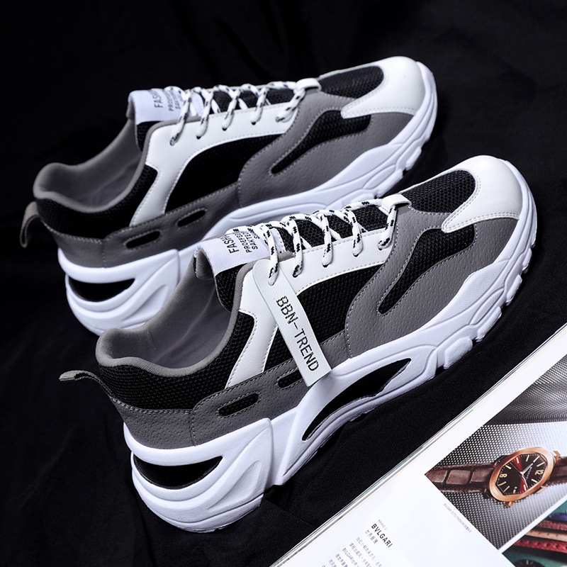 2021 Spring New Men&#039;s Shoes Korean Style Fashionable Student Versatile Shoes Men&#039;s Casual Fashionable Sports Shoes Men&#039;s Dad Shoes