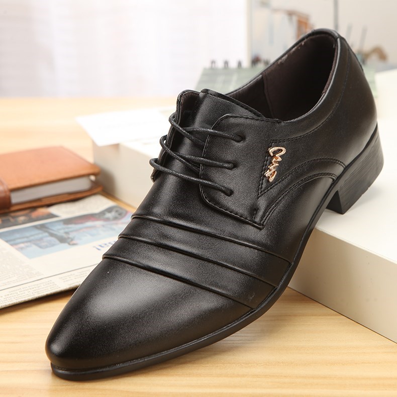 New Men&#039;s Leather Shoes New Men&#039;s Shoes Fashion Men&#039;s Shoes Pointed British Style Shooting Shoes Business Formal Wear Casual Men&#039;s Shoes