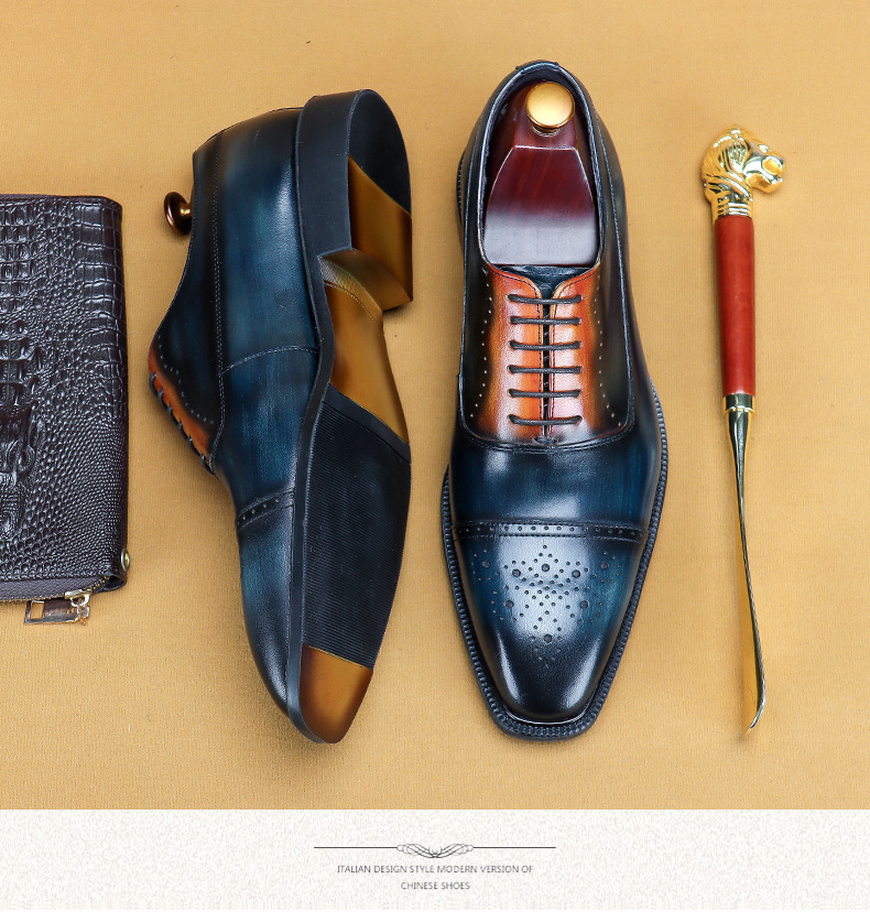 Entity-Ordered Genuine Leather Handmade Leather Shoes Original Leather Polished Oxford Shoes Business Work Shoes Brogue Suit Shoes Entity-Ordered Genuine Leather Handmade Leather Shoes Original Leather Polished Oxford Shoes Business Work Shoes Brogue Suit Shoes