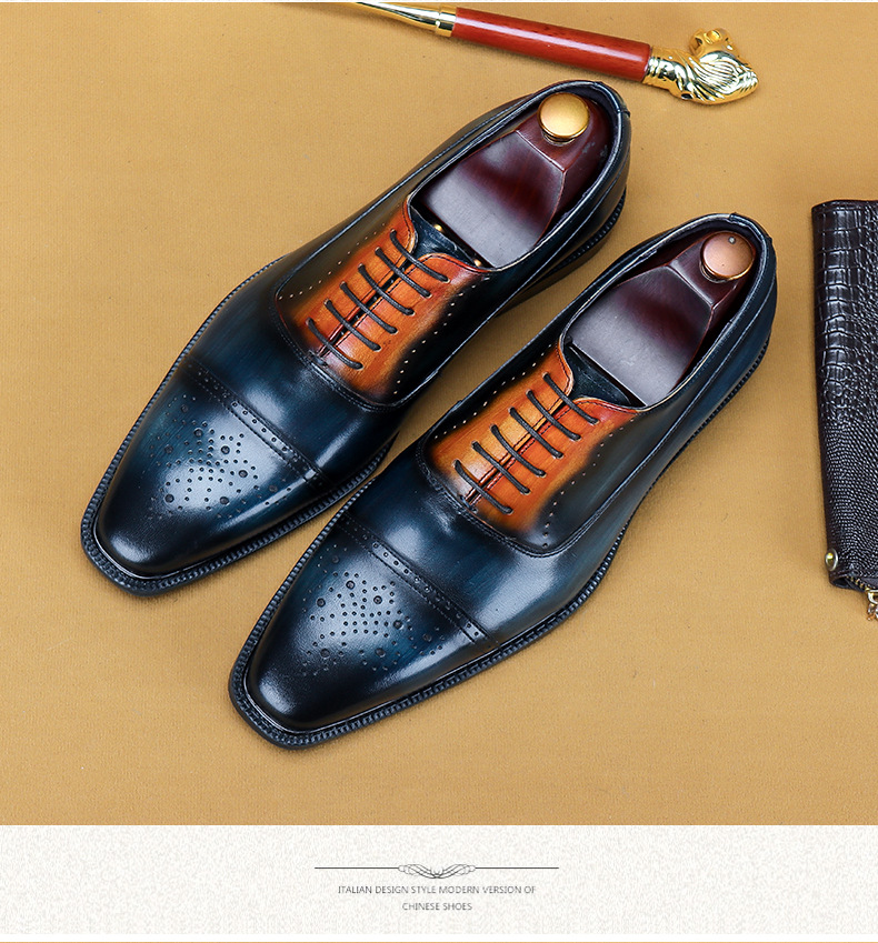 Entity-Ordered Genuine Leather Handmade Leather Shoes Original Leather Polished Oxford Shoes Business Work Shoes Brogue Suit Shoes Entity-Ordered Genuine Leather Handmade Leather Shoes Original Leather Polished Oxford Shoes Business Work Shoes Brogue Suit Shoes