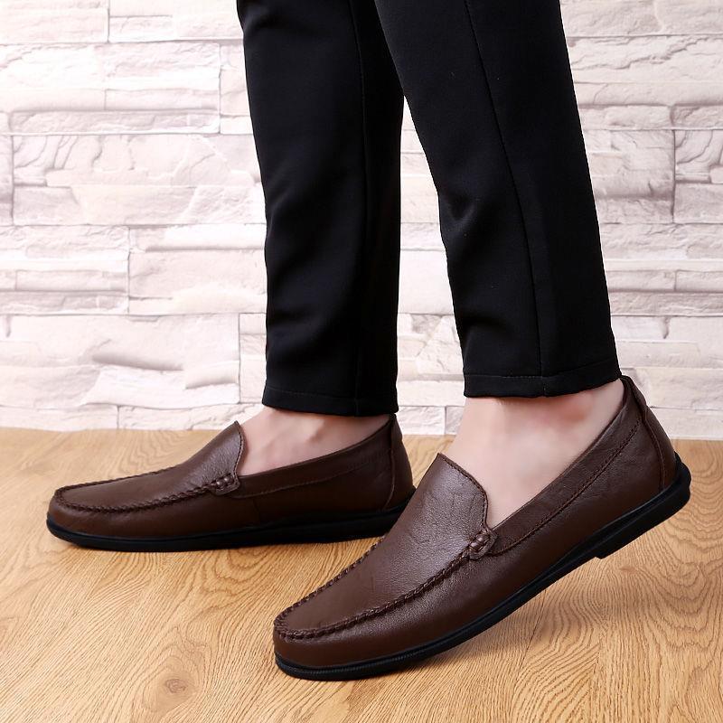 Autumn Men's Versatile Casual Leather Shoes Genuine Leather Breathable Trendy Shoes Men's Shoes Tods Men's Shoes Soft Bottom Soft Leather Black Shoes Autumn Men's Versatile Casual Leather Shoes Genuine Leather Breathable Trendy Shoes Men's Shoes Tods Men's Shoes Soft Bottom Soft Leather Black Shoes