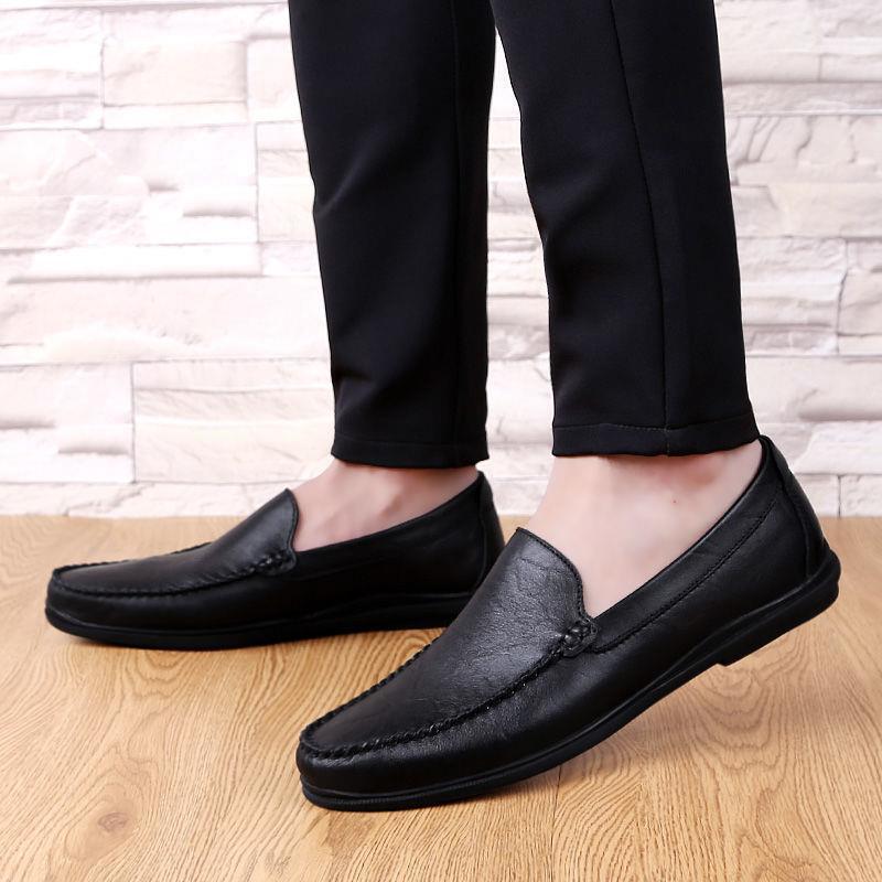 Autumn Men's Versatile Casual Leather Shoes Genuine Leather Breathable Trendy Shoes Men's Shoes Tods Men's Shoes Soft Bottom Soft Leather Black Shoes Autumn Men's Versatile Casual Leather Shoes Genuine Leather Breathable Trendy Shoes Men's Shoes Tods Men's Shoes Soft Bottom Soft Leather Black Shoes