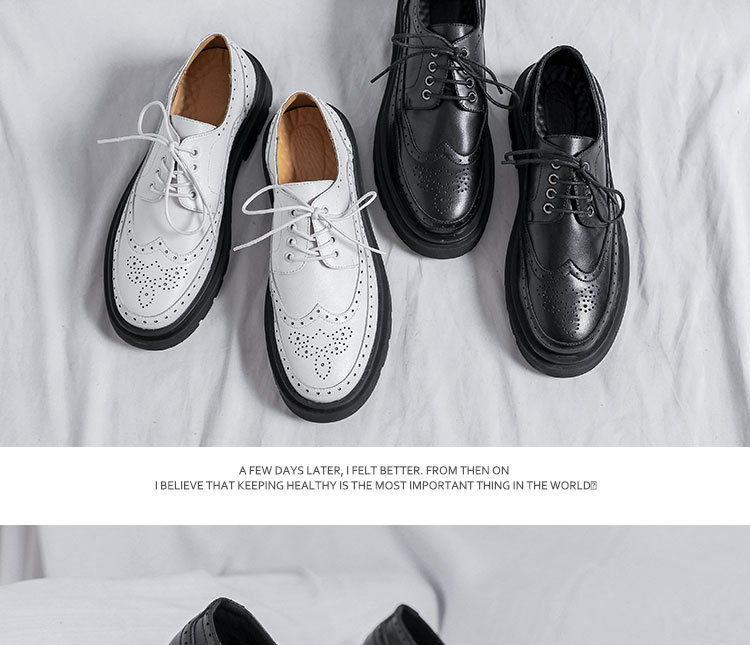 New Autumn British Trend All-Match Leather Shoes Brogue Bridegroom Casual Shoes 86260-T New Autumn British Trend All-Match Leather Shoes Brogue Bridegroom Casual Shoes 86260-T