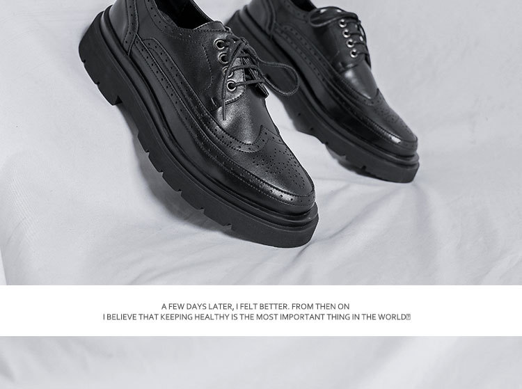 New Autumn British Trend All-Match Leather Shoes Brogue Bridegroom Casual Shoes 86260-T New Autumn British Trend All-Match Leather Shoes Brogue Bridegroom Casual Shoes 86260-T
