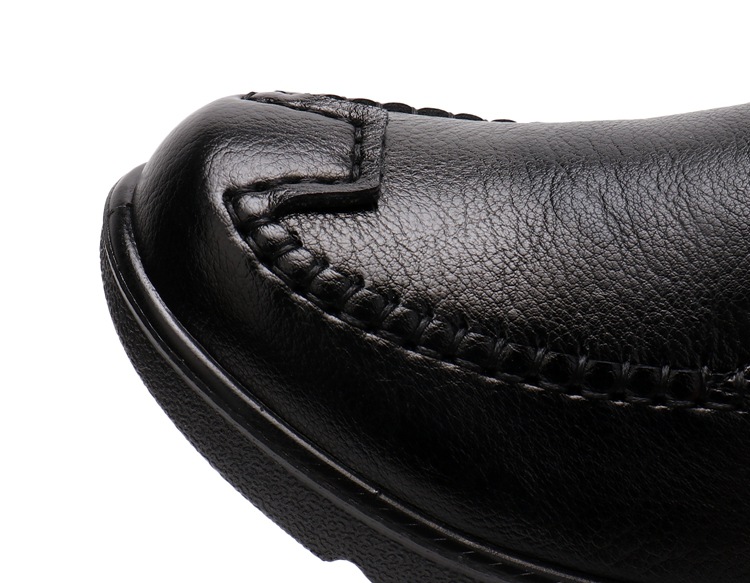 2021 Spring and Autumn New Soft Leather Mom Shoes Women's Flat Soft Bottom Granny Shoes round Toe Middle-Aged and Elderly Leather Shoes