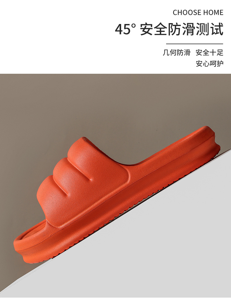 Eva Platform Non-Slip Home Sandals Comfortable Soft Massage Sole Bread Slippers for Women Summer Slippers Men